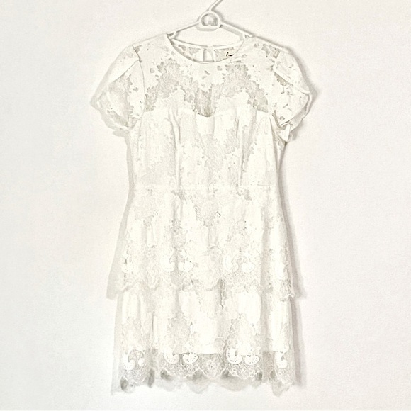 Lena White Flutter Sleeve Midi Sundress - Picture 1 of 3